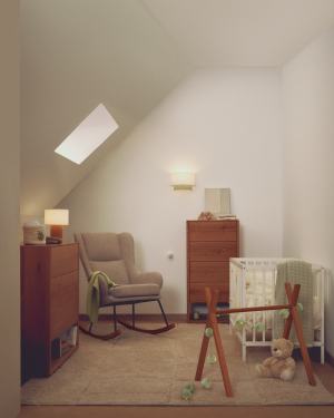 Bianella corduroy table lamp in mustard