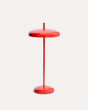Lampe de table portable Porte en aluminium rouge