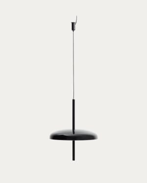 Plafonnier portable Porte en aluminium noir Ø 16 cm