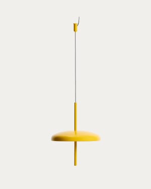 Plafonnier portable Porte en aluminium jaune Ø 16 cm