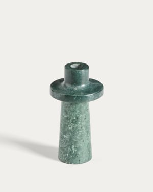 Zalvori green marble candle holder 18cm