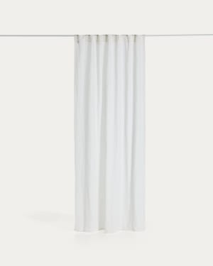 Tenda Nolira in cotone e lino écru 140 x 270 cm