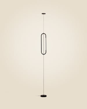 Plafonnier Bow en aluminium noir Ø 16 cm