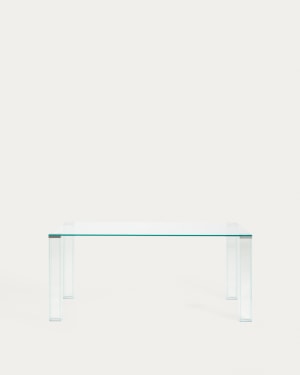 Stół Adularia z przezroczystego szkła hartowanego 160 x 90 cm