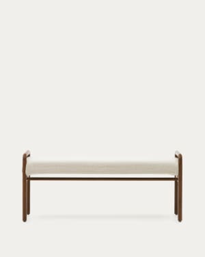 Πάγκος Macaret από μασίφ δρυ σε φινίρισμα καρυδιάς 120 εκ FSC Mix Credit