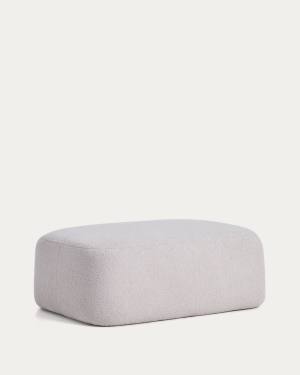 Martina grey bouclé footrest 123 x 85 cm FSC Mix Credit