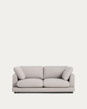 Gala 3-seater grey micro bouclé sofa FSC Mix Credit 210 cm