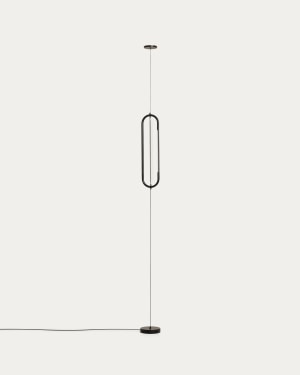 Bow black aluminium ceiling lamp Ø 16 cm UK adaptor