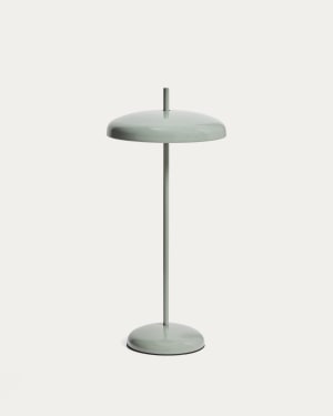 Porte light green metal portable table lamp