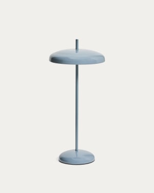 Porte blue aluminium portable table lamp