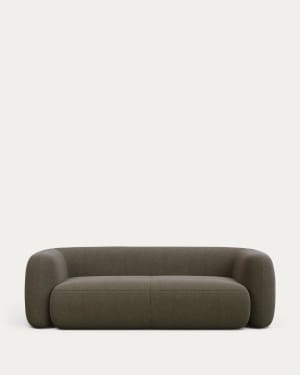 Martina green bouclé 3-seater sofa 246cm FSC Mix Credit