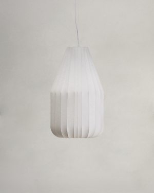 Somar ceiling lamp made with synthetic fibres and steel rods Ø30cm