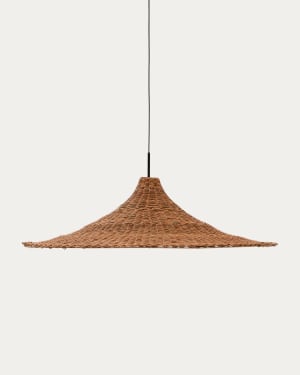 Bladia rattan ceiling lamp shade with natural finish Ø90cm