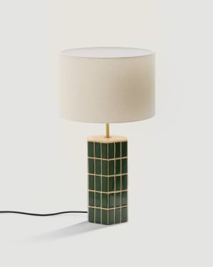 Rue green ceramic table lamp
