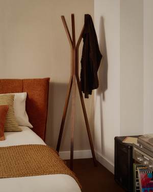 Porte-manteaux Chelsey bois d'hévéa 170 cm