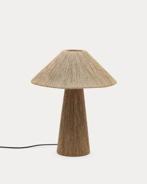 Renee table lamp in natural jute