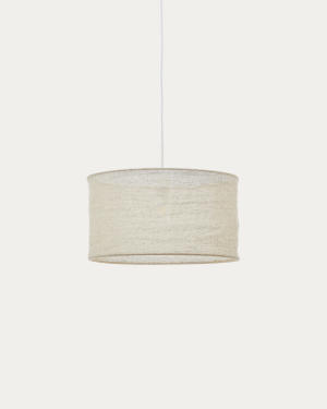 Mariela linen ceiling lamp shade in a beige finish Ø 50 x 30 cm