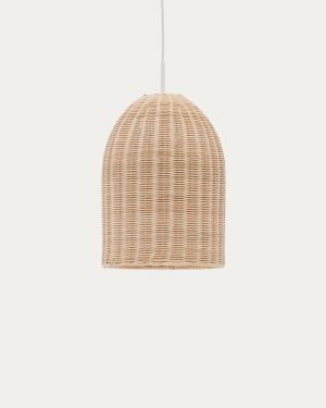 Druciana rattan ceiling lamp shade in a natural finish, Ø 25 cm
