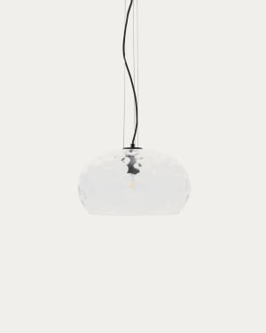 Balma transparent glass ceiling lamp, Ø 40 cm