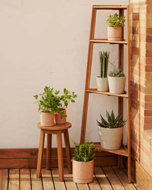 Victora outdoor shelving unit made from solid acacia wood, 42 x 150 cm FSC 100%