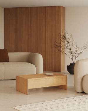 Table basse Abilen en placage de chêne 110 x 60 cm FSC 100 %