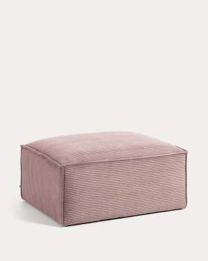 Blok footrest in pink thick corduroy 90 x 74cm FSC Mix Credit