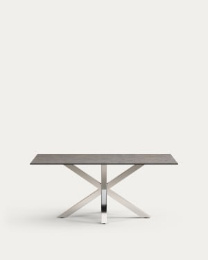 Argo table 180x100, Stain Steel Porcelain Iron Moss