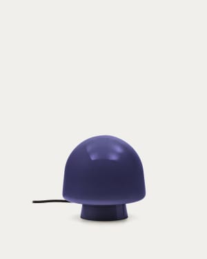 Reig blue glass table lamp UK adapter