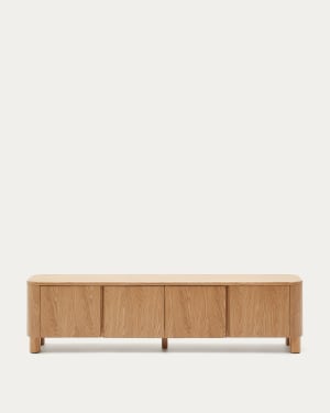 Salaya TV stand ash plywood FSC Mix Credit, 200 cm x 52 cm