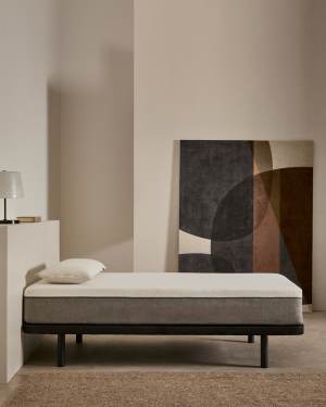 Base Under tapissée en tissu 3D pour matelas de 90 x 190 cm