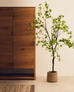 Enkianthus artificial tree with black pot 214 cm