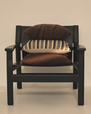 Isena 100% cotton cushion cover with multicoloured embroidery 50 x 50cm