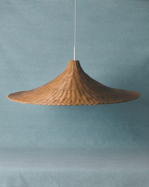 Bladia rattan ceiling lamp shade with natural finish Ø70cm