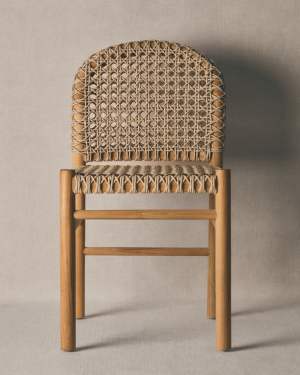 Tavira outdoor chair in solid teak wood
