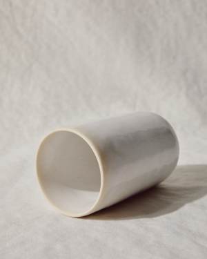 Tall white ceramic Uilo cup