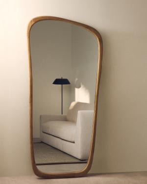 Alura teak wood mirror 94.6 x 192.1cm FSC 100%