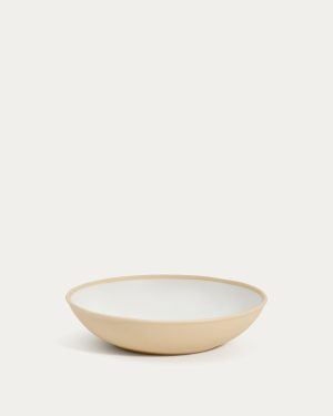 Beige Azir ceramic soup bowl