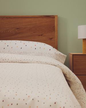 Σετ παπλωματοθήκη και μαξιλαροθήκη Epifania από βαμβακερό ύφασμα με πολύχρωμο σχέδιο για κρεβάτι 90 εκ