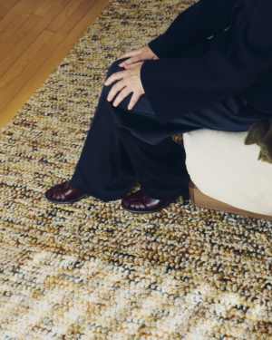 Elanis multicoloured bouclé wool rug 200 x 300cm