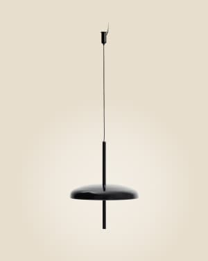 Lampada da soffitto portatile Porte in alluminio nero Ø 16 cm