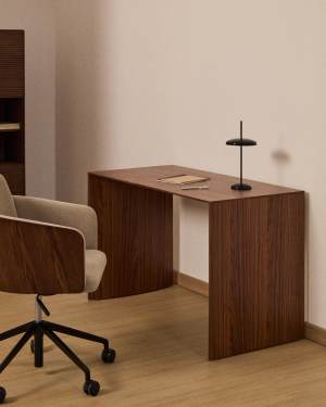 Litto work desk in walnut veneer FSC Mix Credit 140 x 60 cm