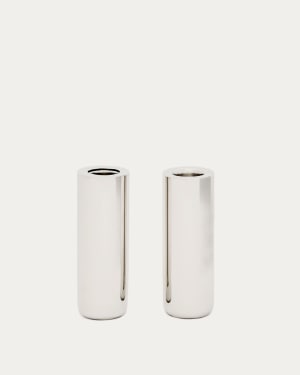 Nirela set of 2 candle holders 11cm