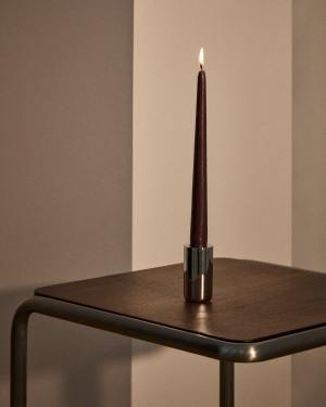 Talinen set of 4 brown candles