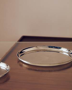 Nirela stainless steel tray Ø 36cm