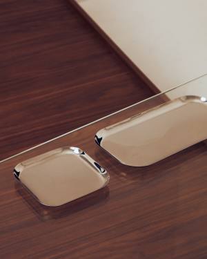 Nirela set of 2 stainless steel trays