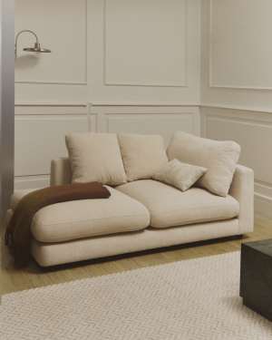 Gala left chaise longue in beige chenille FSC Mix Credit 193 x 105cm