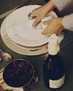 Pals de 2 serviettes, 100% white linen