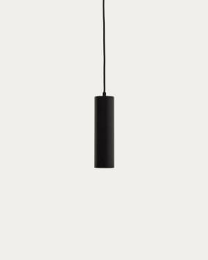 Andia aluminium ceiling lamp with black painted finish