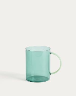 Micla green glass mug