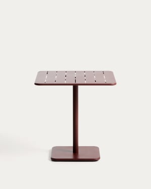 Table d’extérieur Brai en acier galvanisé grenat 70 x 70 cm